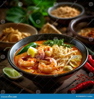  Laksa Sarawak: Ein cremiger Kokosnusstraum trifft auf scharfe Chili-Explosion!